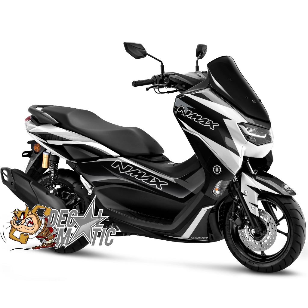 Decal Full body Stiker Motor Yamaha nmax  Old 2015-2019 New N Max 2020 2021 2022 2023 putih hitam