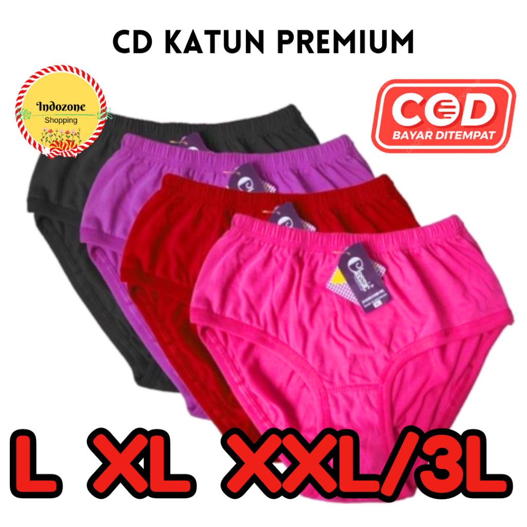 Celana dalam wanita Celana dalam CD Katun Lembut perempuan Classic ID