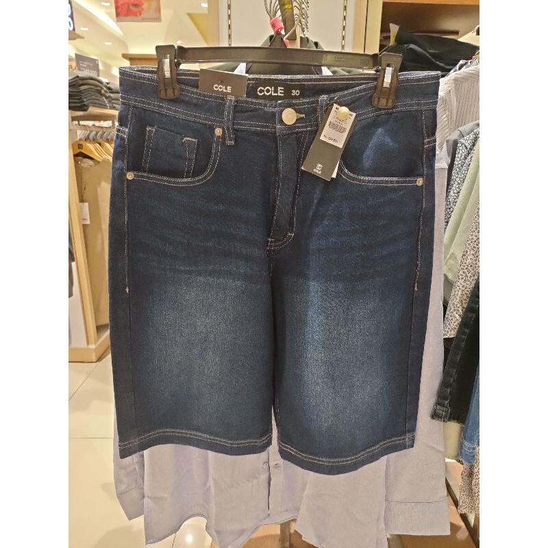 celana pendek bahan jeans merk cole brand original matahari