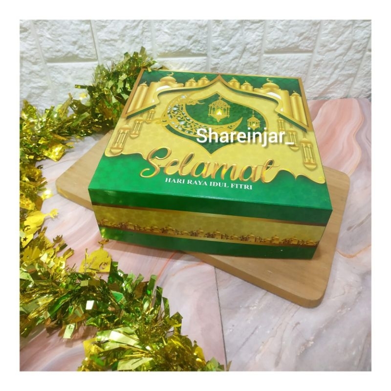 

Box Idul Fitri Lebaran Kotak Packaging Hampers Kue Bolu Lapis Souvenir Kado Parcel - Eid 2