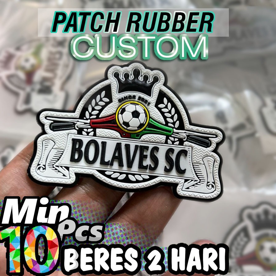 Pusat label Patch Jersey custom 3d custom desain