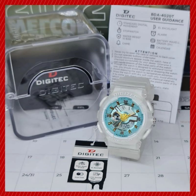 Jam Tangan Unisex Digitec DG-4020T Original