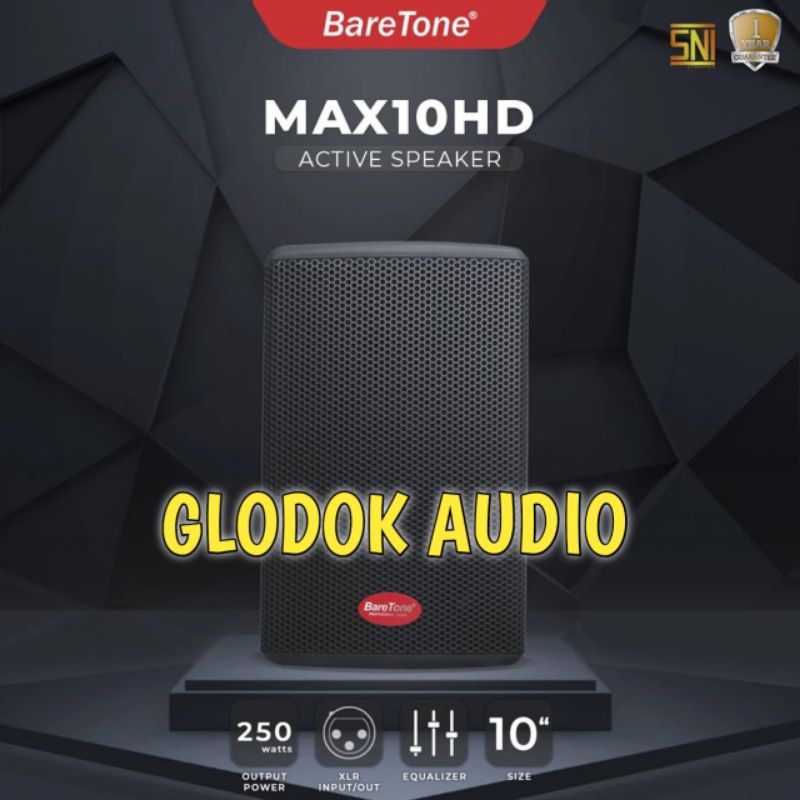 Speaker Aktif Baretone Max10hd Original Speaker 10inch Garansi resmi
