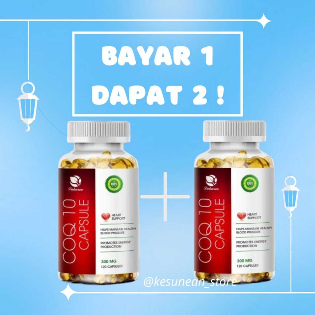 buy 1 get 1 LUKAREE COQ10 300MG CAPSULES ORIGINAL