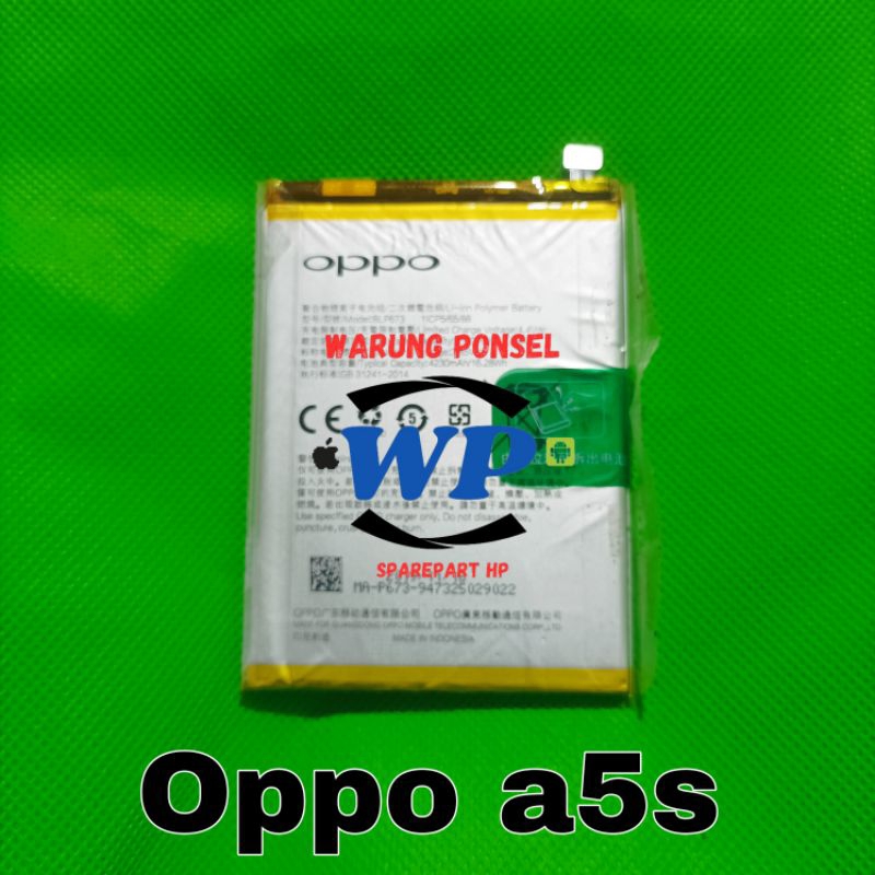 BATU BATRE BATERAI OPPO A5S BLP673 ORI COPOTAN NORMAL