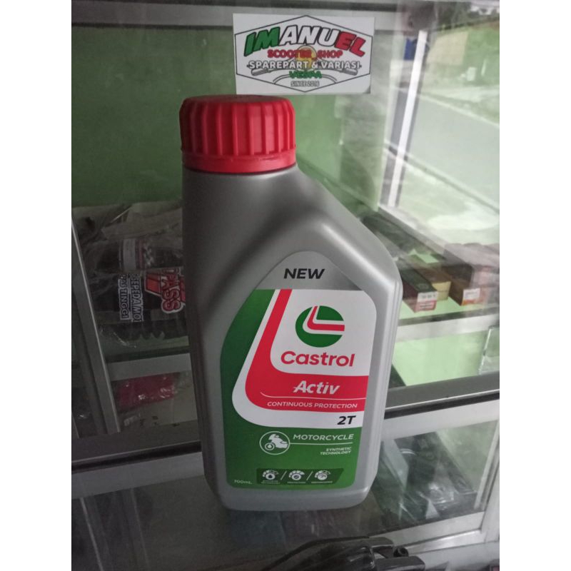 oli samping 2 tak oli Castrol activ 2 t oli samping Vespa motor 2 tak ORIGINAL
