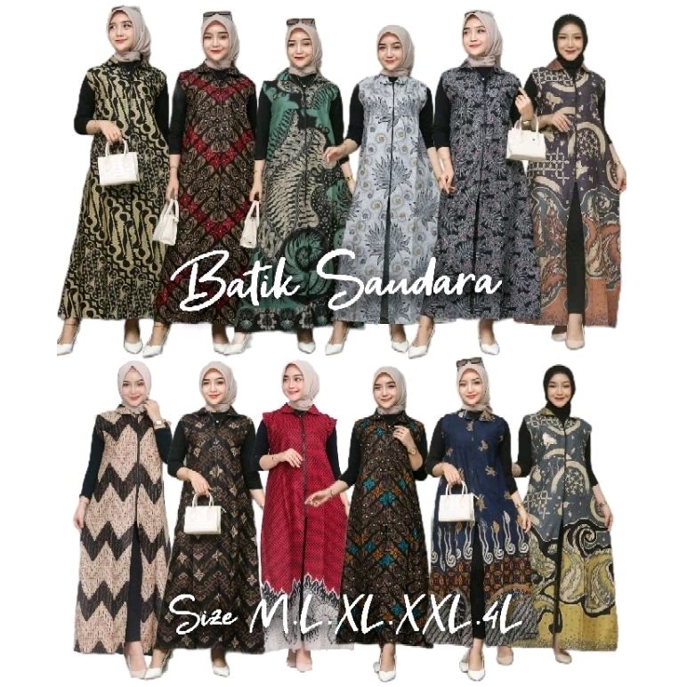 Outer batik JUMBO ld 130cm motif terbaru longcardi terlaris ld 120 Outer Batik Wanita