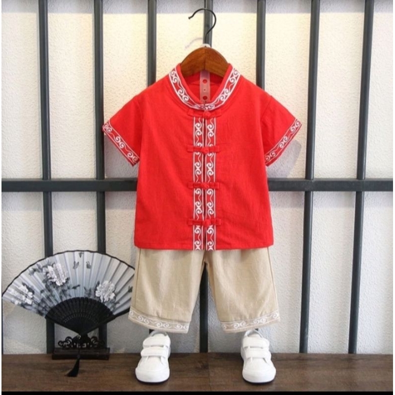 CHEONGSAM ANAK COWOK / CHEONGSAM ANAK LAKI / QIPAO SINCIA ANAK COWOK / baju imlek anak cowok / BAJU 