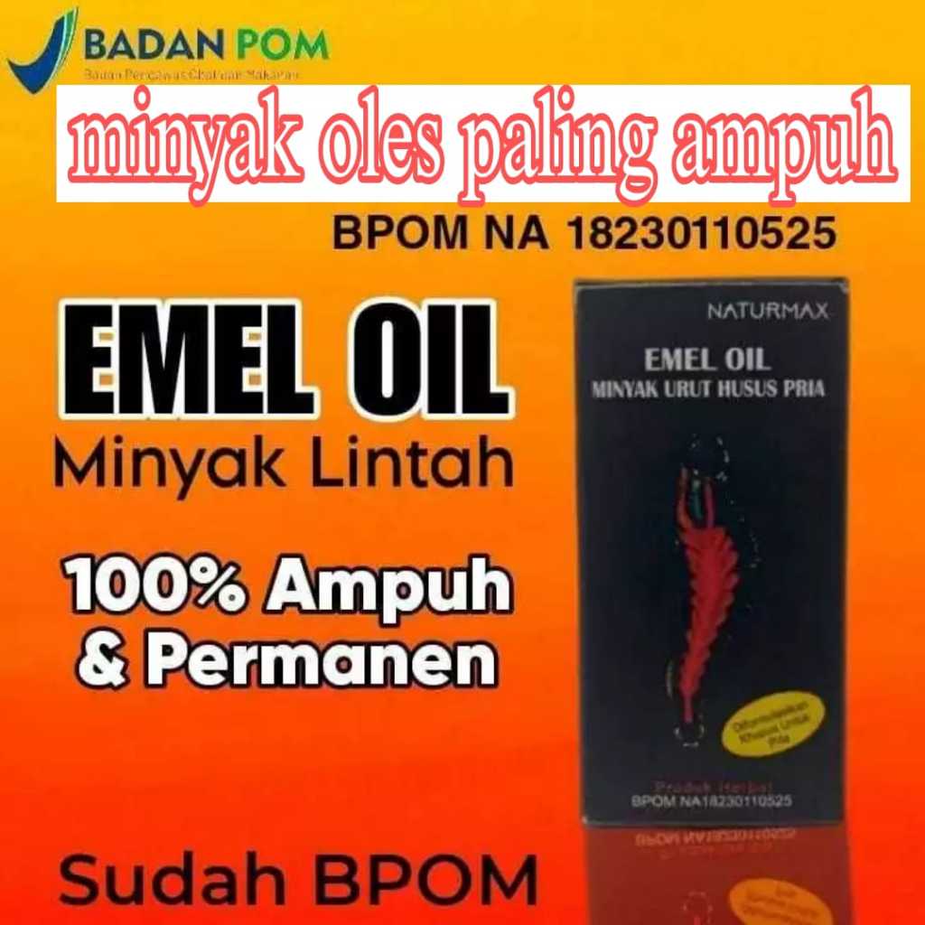 Minyak lintah hitam asli papua Emel oil 100% original pembesar khontol permanen teruji BPOM