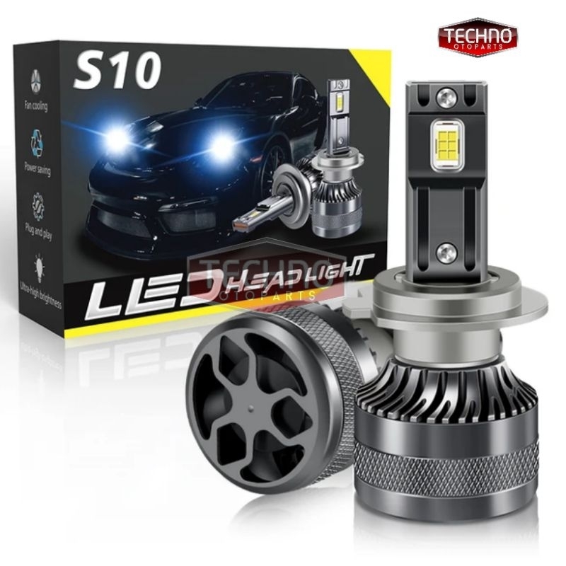 Lampu Led Mobil Headlamp  s10 H4 @40W-10000Lm High/Low