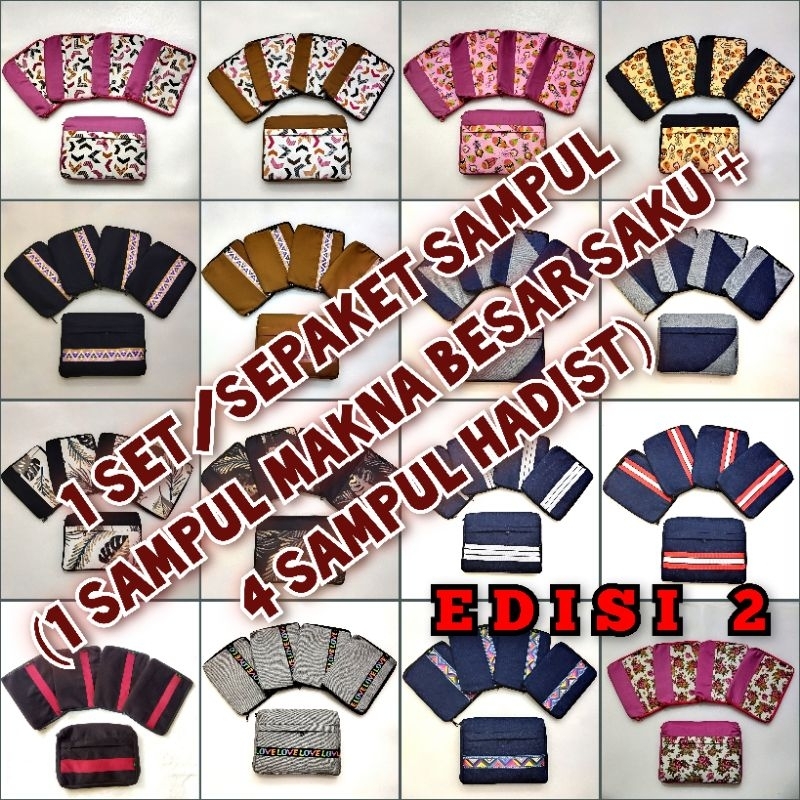 

1 SET/SEPAKET (1 SAMPUL ALQUR'AN MAKNA SAKU + 4 SAMPUL HADIST)-EDISI 2