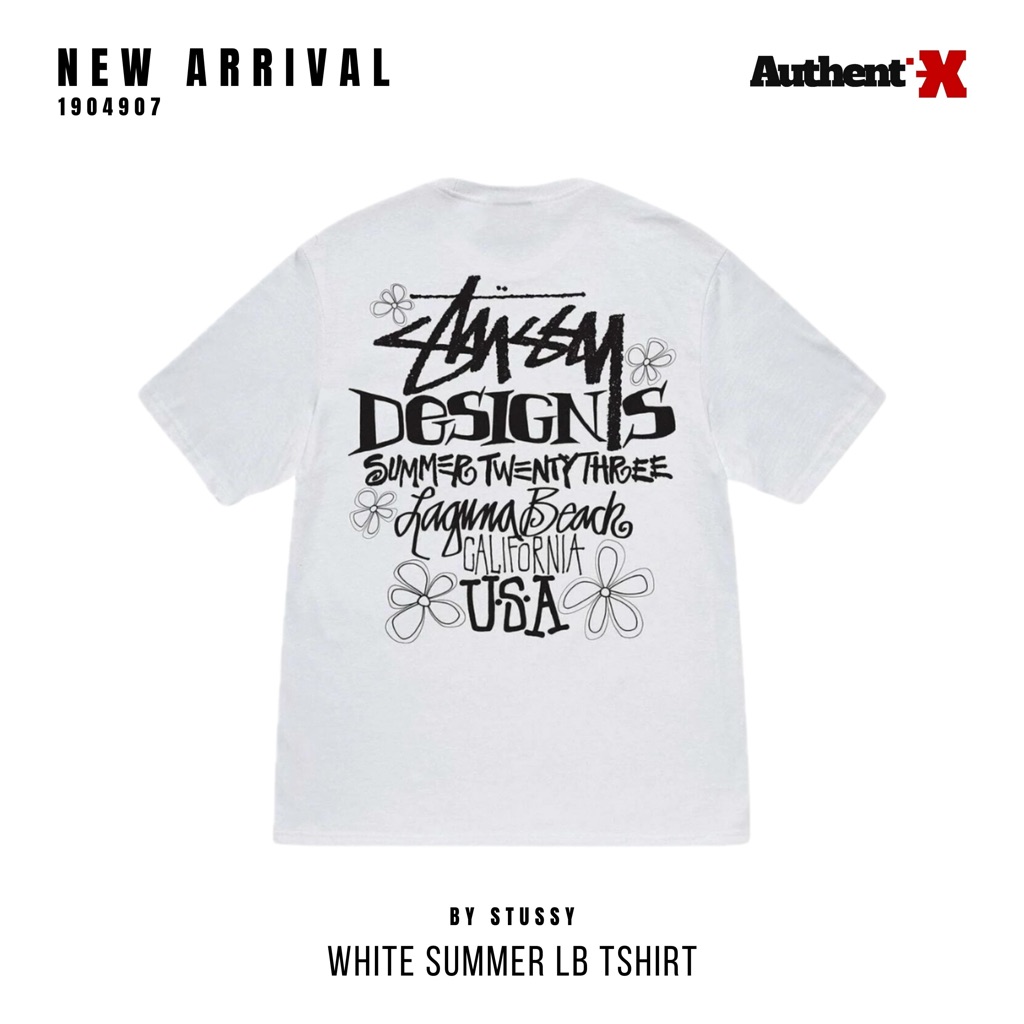 STUSSY SUMMER LB TEE - WHITE