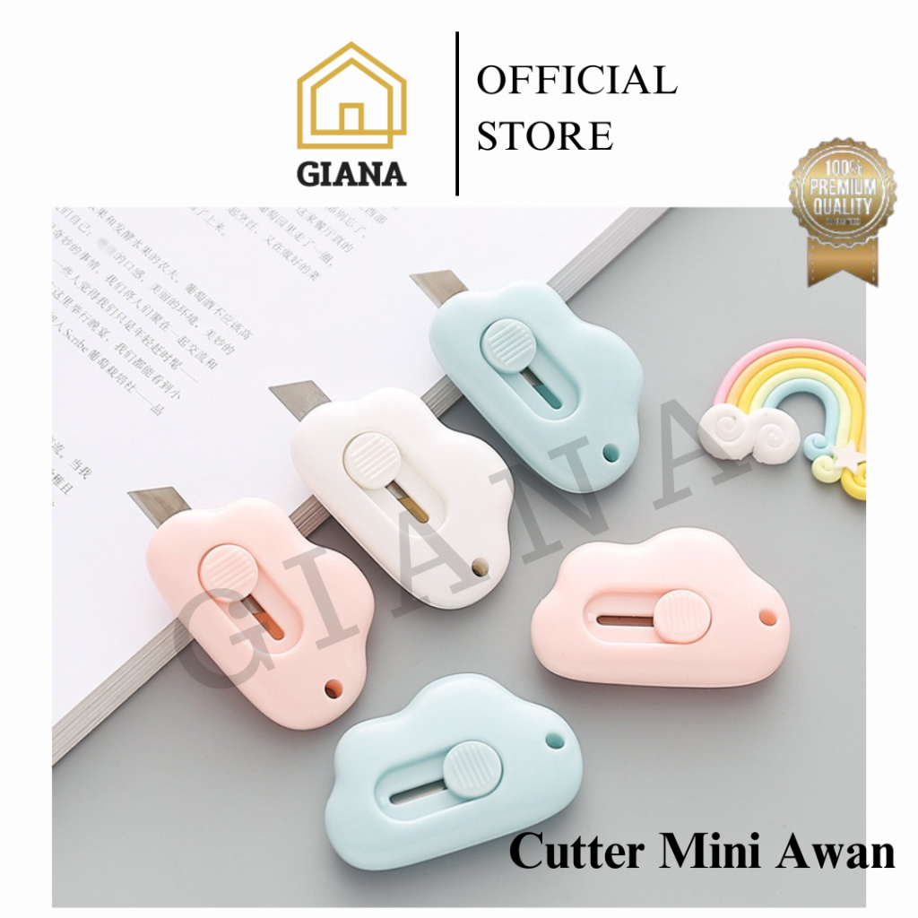 

GIA Cutter Mini Lucu Portable Viral Motif Awan Kater Mini Paper Cut Cloud