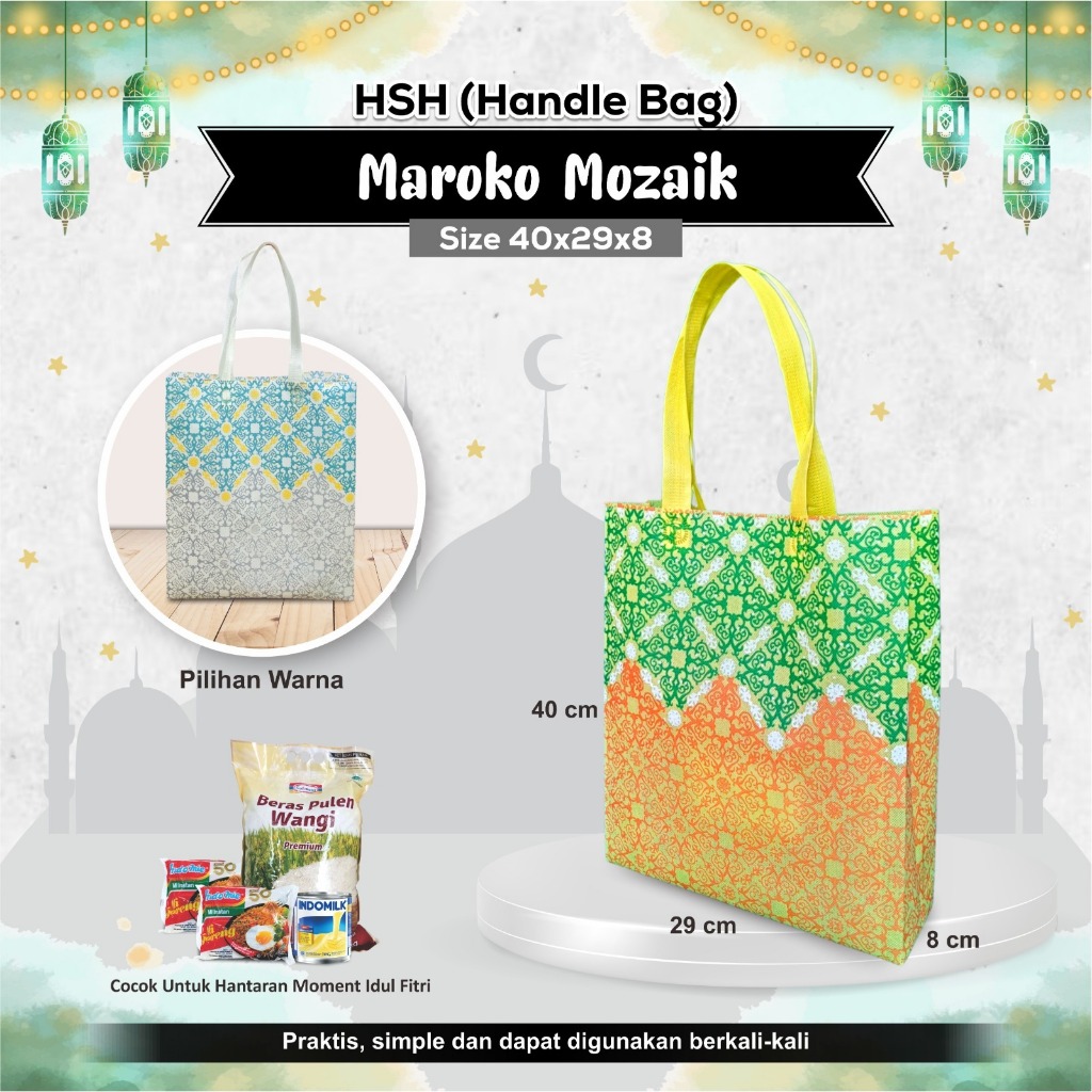 

Tas Spunbond Lebaran Idul Fitri Goodie Bag Idul Fitri Lebaran Tas Hari Raya Idul Fitri Lebaran 40x29x8