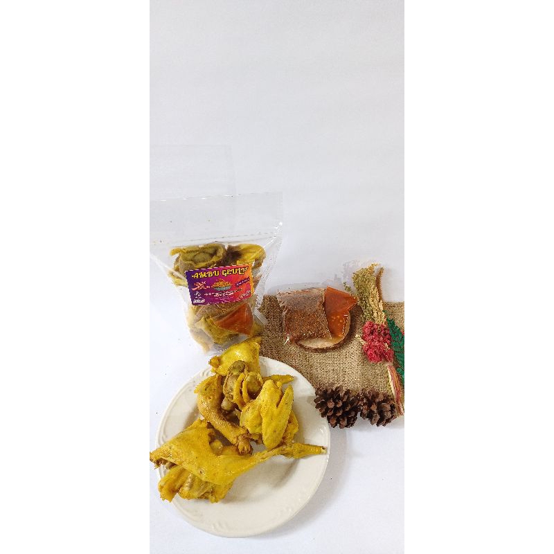

Ayam Ungkep bumbu rempah siap goreng/ayam frozen/ayam bumbu AMBU GEULIS