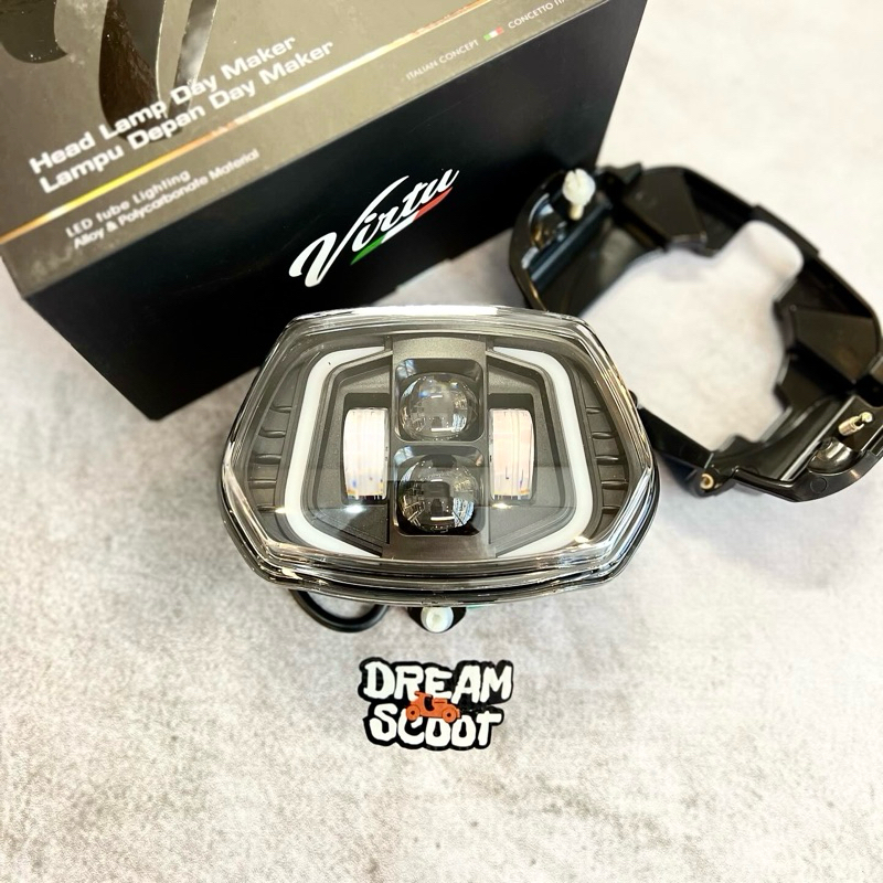 Headlamp Daymaker Virtu Vespa Sprint Vespa Primavera Headlamp Vespa Matic Headlamp LED Vespa Daymake