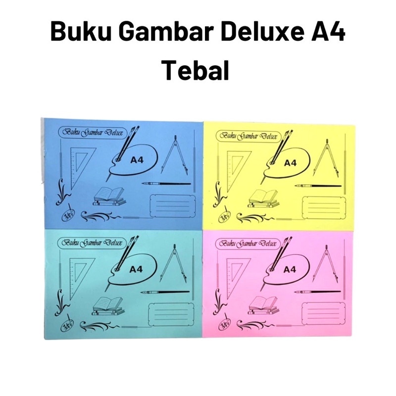 

Buku gambar Deluxe A4 murah Drawing Book BUKU GAMBAR TIPIS TEBAL