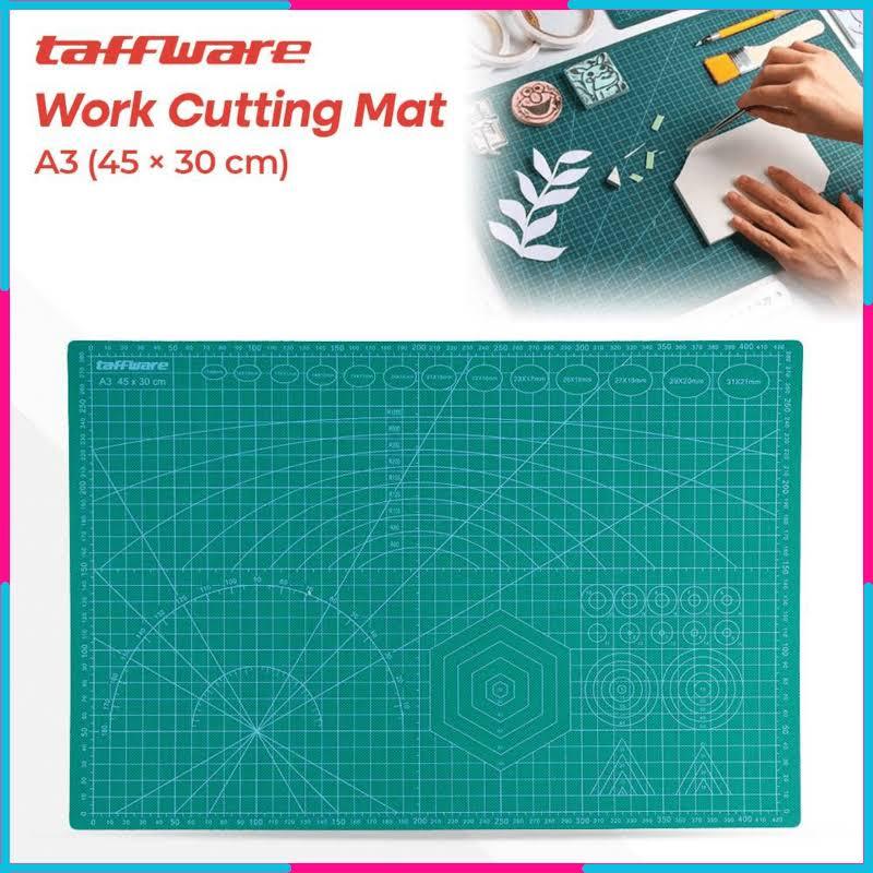 

Taffware Alas Potong Work Cutting Mat Pad A3 45 x 30CM Green