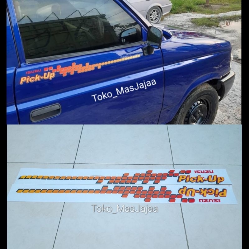 sticker stiker body panther pick up / stiker isuzu panther pick up / stiker mobil panther pick up