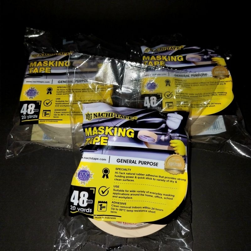 

(1 roll ) Masking Tape Nachi 48mm/ Isolasi Kertas Besar