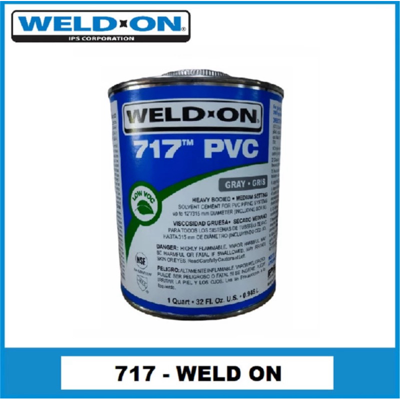 

Weld on 717 PVC Heavy Bodied, Solven Cement for PVC Piping System