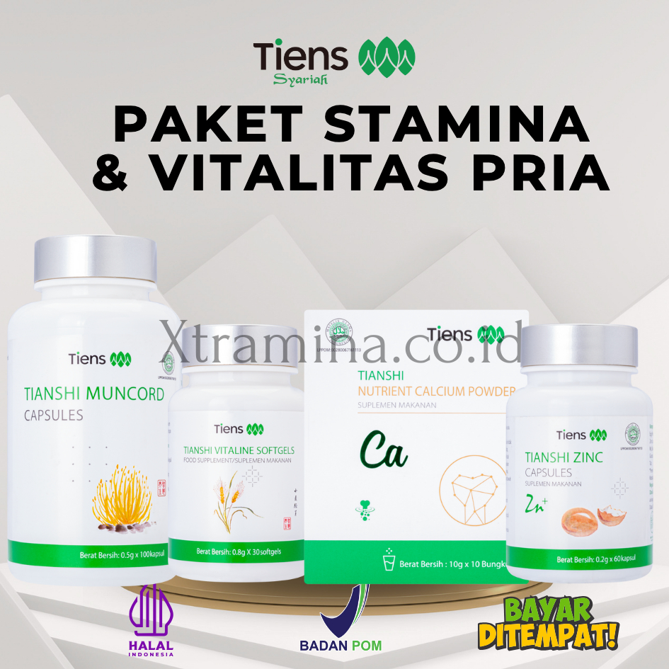 Paket Imunitas Pria / Kebugaran / Penunjang Peforma |Tiens Obat Suplemen Stamina Pria