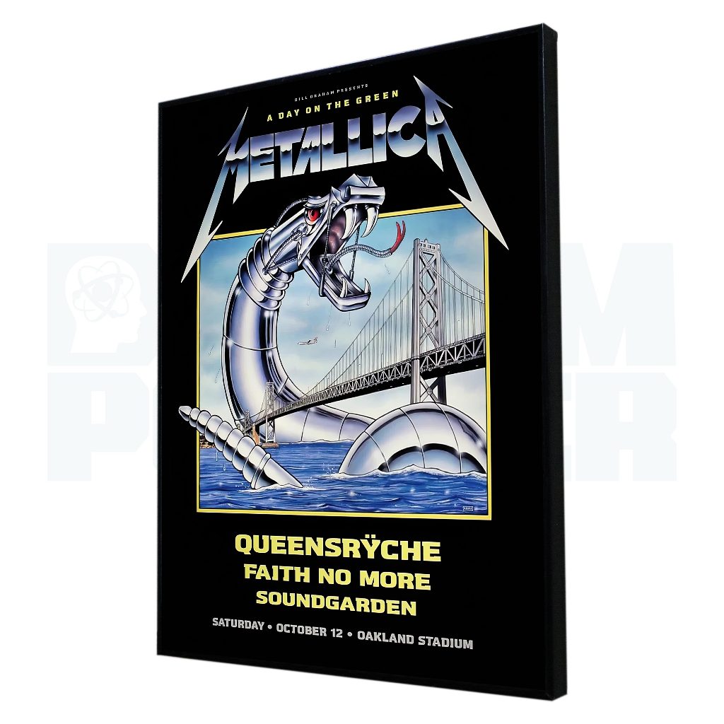Poster Band Frameblock Ukuran A3 30x40 cm | Poster Konser Metallica v2