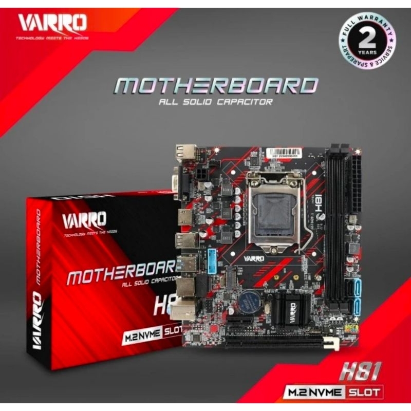 MAINBOARD VARRO H81 NVME SOCKET 1150