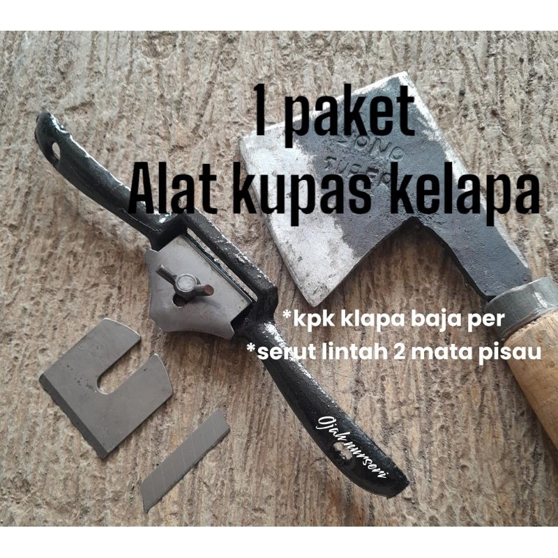 pisau alat pengupas kulit ari kelapa