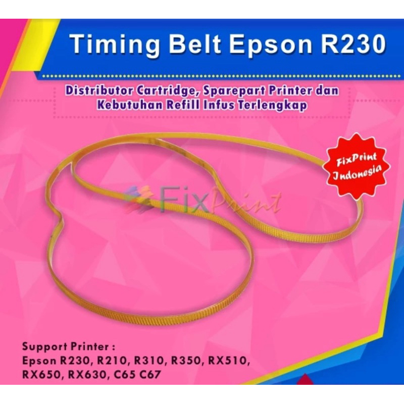 Karet Belt Epson R230 R210 R310 R350 RX510 RX650 Carriage Belt Ori FSB2542