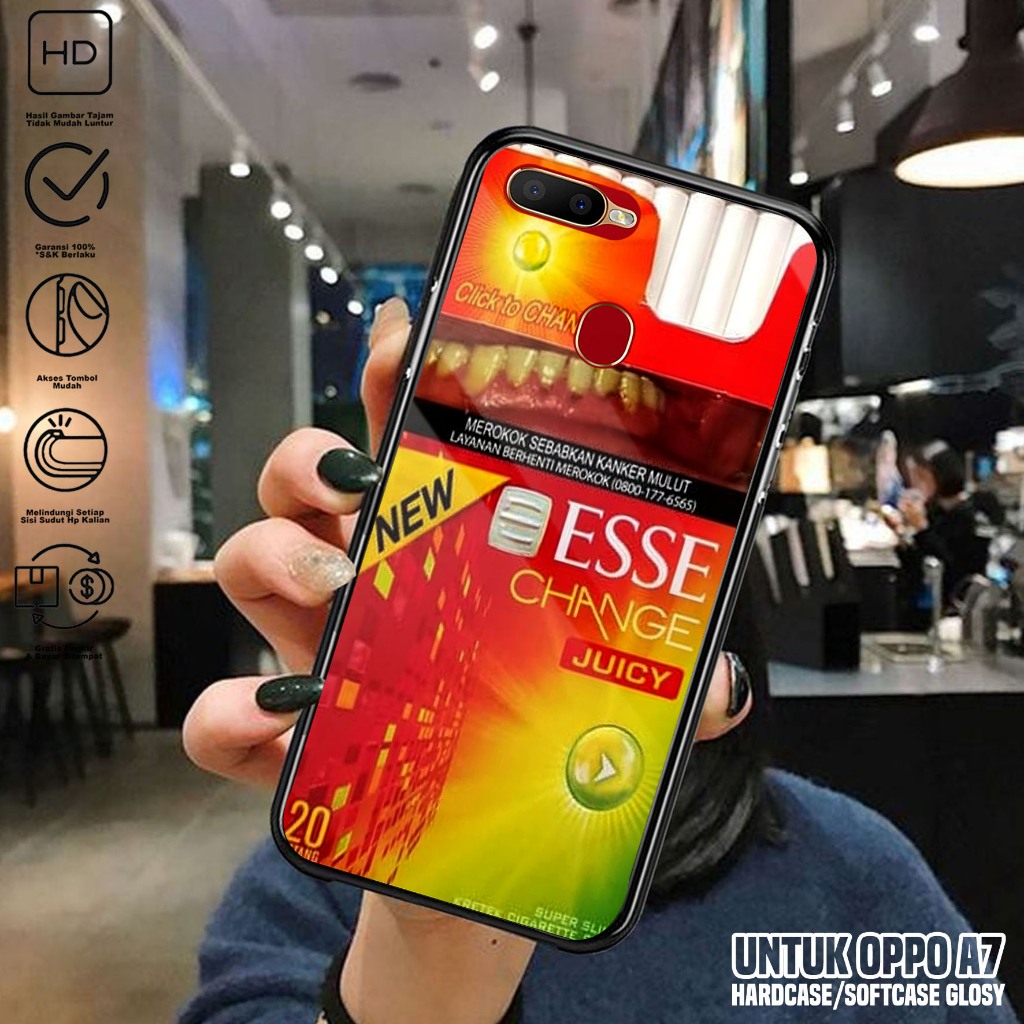 Case Oppo A7 - Casing Hp Oppo A7 Terbaru ( ESS ) - Kesing Hp Oppo A7 - Silikon Hp - Cover Hp - Mika 