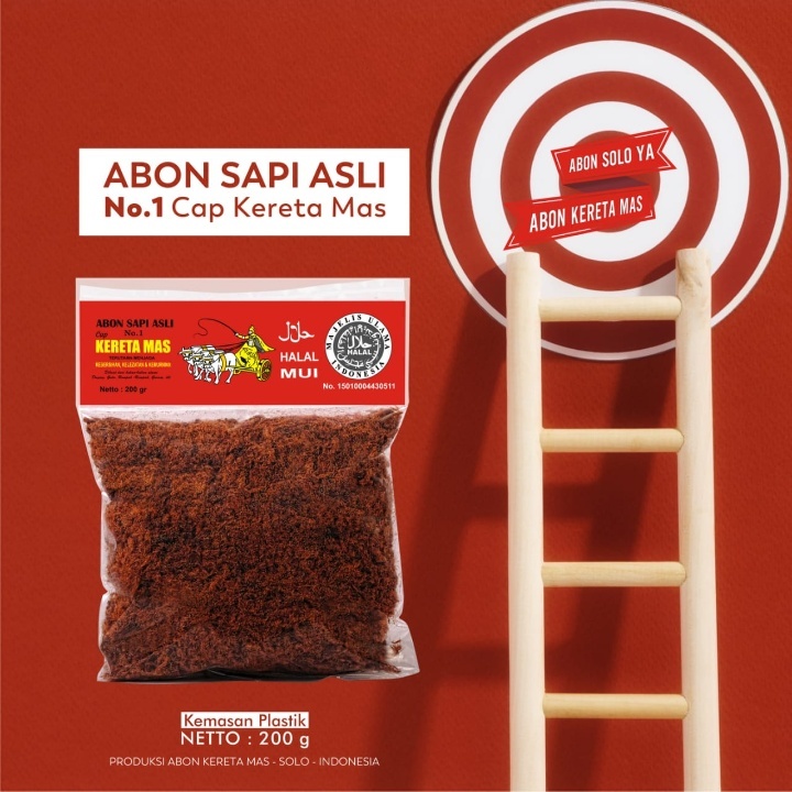 

Abon Sapi Kereta Mas Solo 200gr