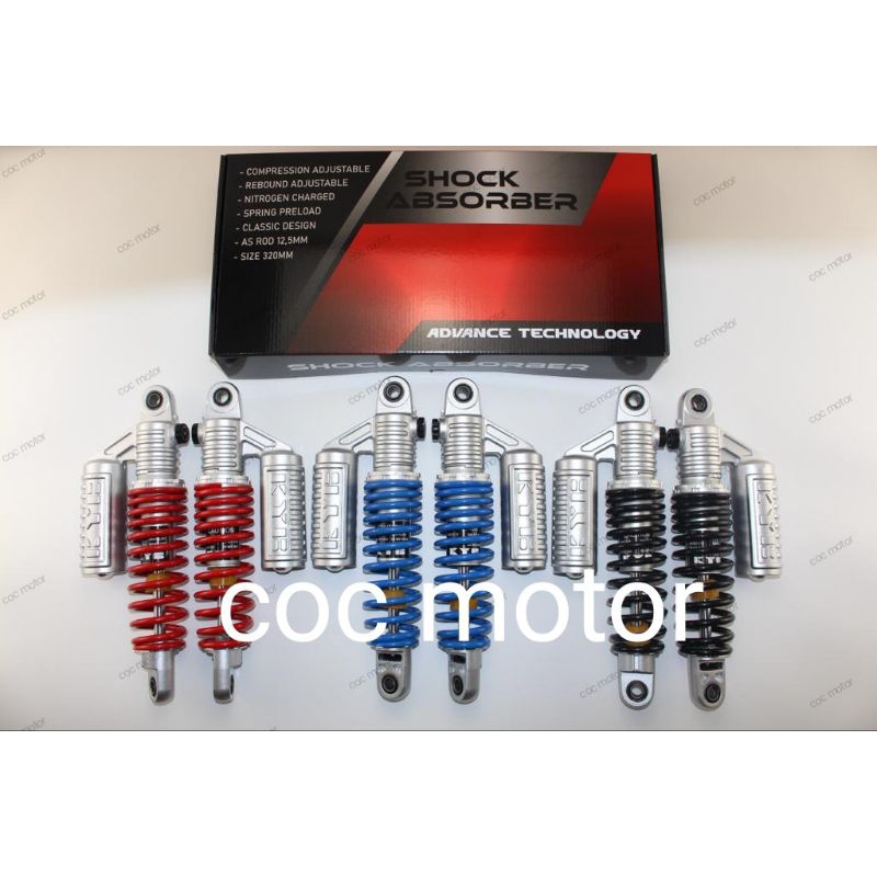 SHOCKBREAKER SHOCK TABUNG ATAS MODEL KYB KAYABA 320 MM 320MM RIDEBL IT ORI CB 100 200 RX-KING GL MAX