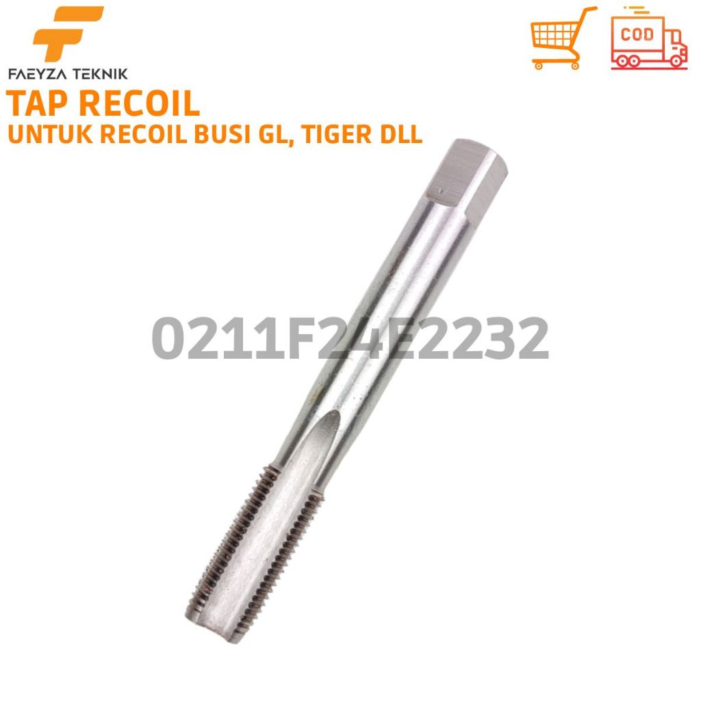Hand Tap Recoil Busi Motor GL TIGER CB Tap Khusus Untuk Recoil Helicoil