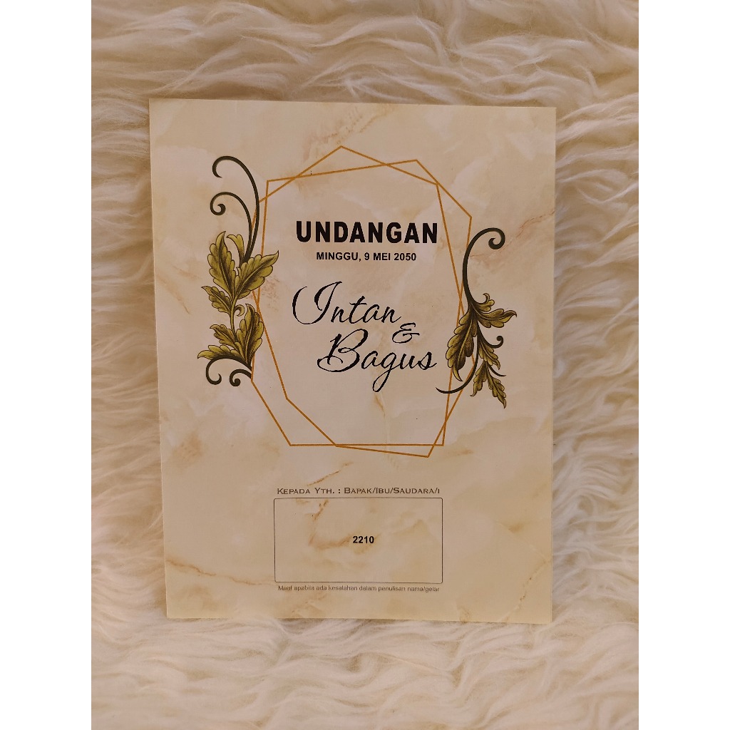 BLANGKO UNDANGAN ERBA SERI 2203