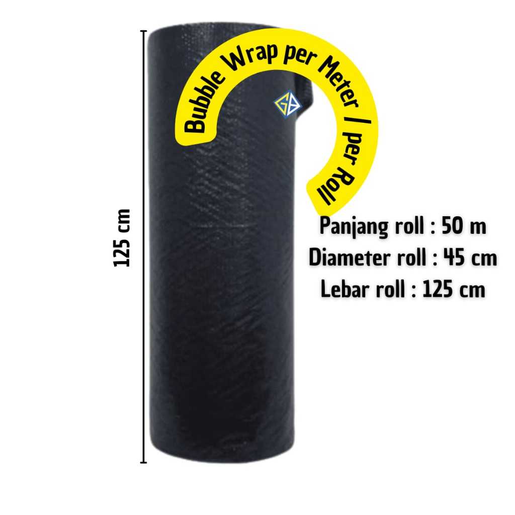

Roll Full Bubble Wrap Hitam Putih 125 x 50m