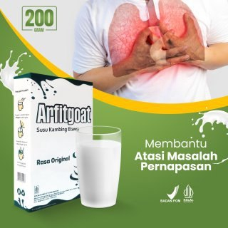 

Susu Kambing Etawa Bubuk Arfitgoat Original 200 gr Membantu Atasi Pernapasan