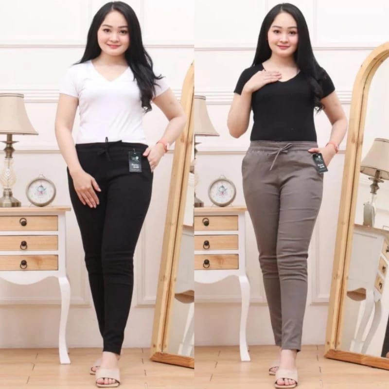 RJ Moana Pants Stretch | Celan Jumbo Wanita