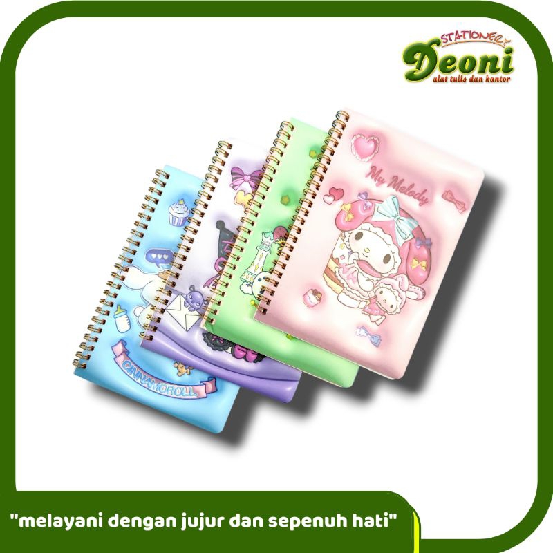 

Buku Spiral / Notebook A5 Kuromi Melody 3523