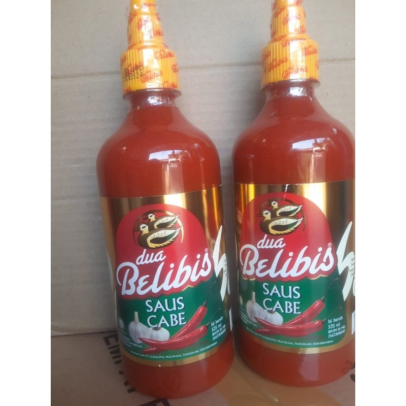 

saus belibis botol cuka saus cabe