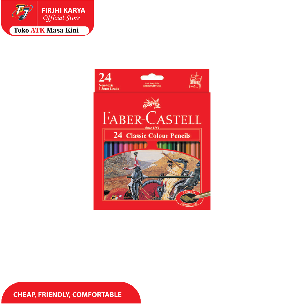 

Pensil Warna Faber Castell Set (24 Warna) - Classic Colour