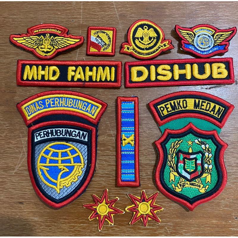 Atribut Dishub Bordir Timbul 3D