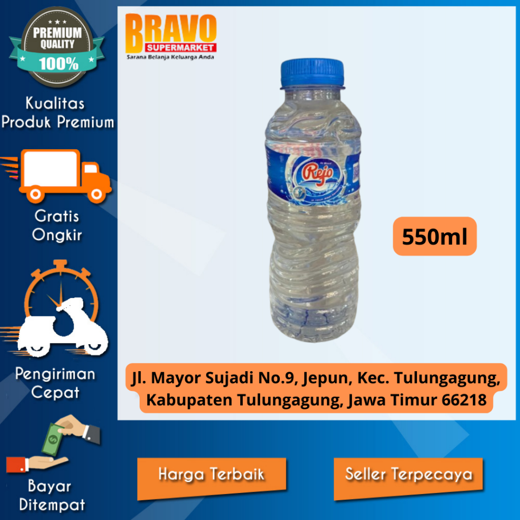 

Bravo Supermarket Tulungagung - Air Mineral Rejo 200ml