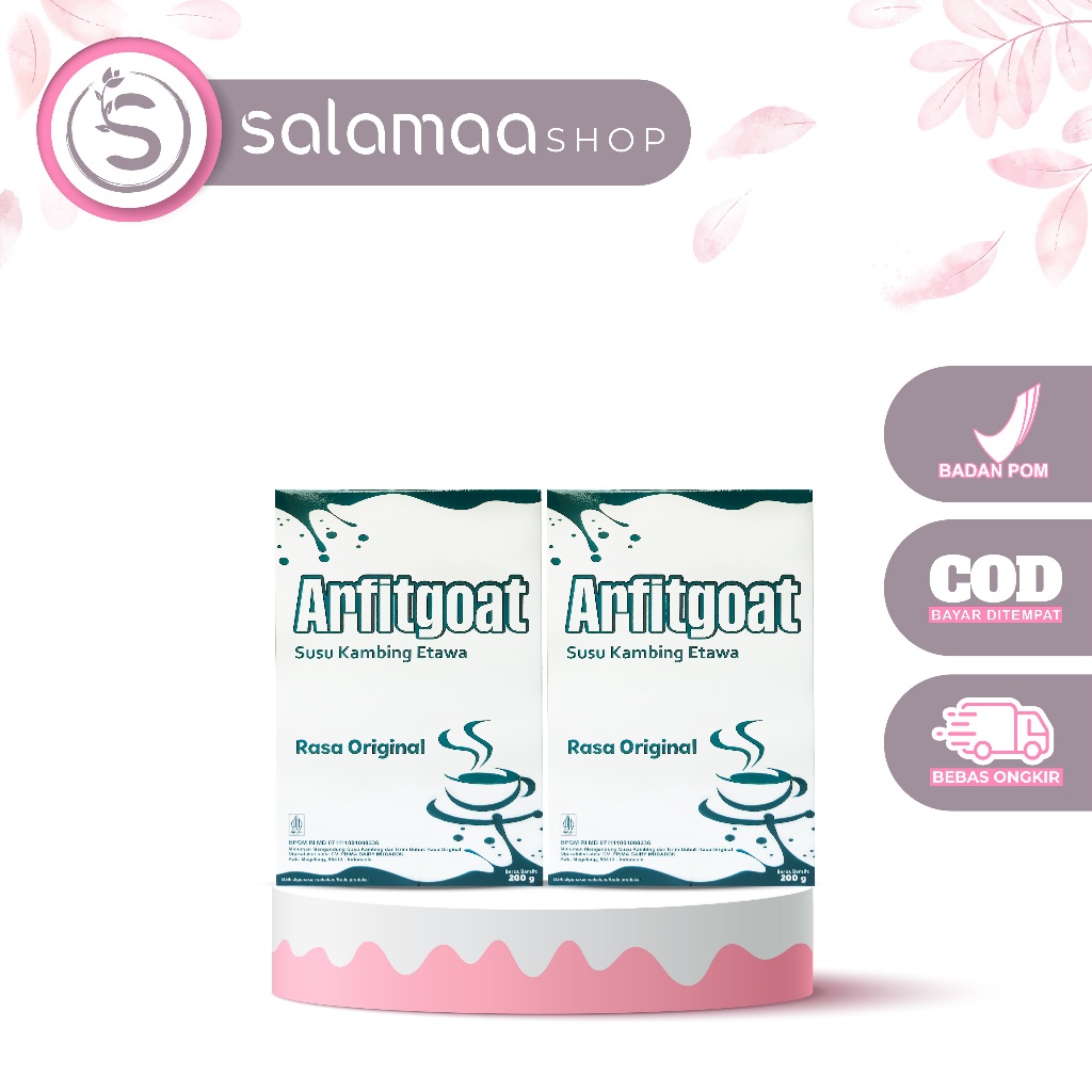 

PAKET 2 BOX ARFITGOAT SUSU KAMBING ETAWA ORIGINAL Menjaga kesehatan tulang BPOM HALAL