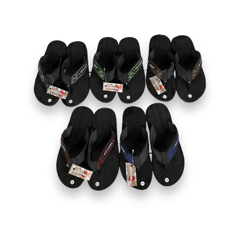 SANDAL KOWLOON - SANDAL JEPIT POLOS - SANDAL MURAH | Motif titik | Fauna