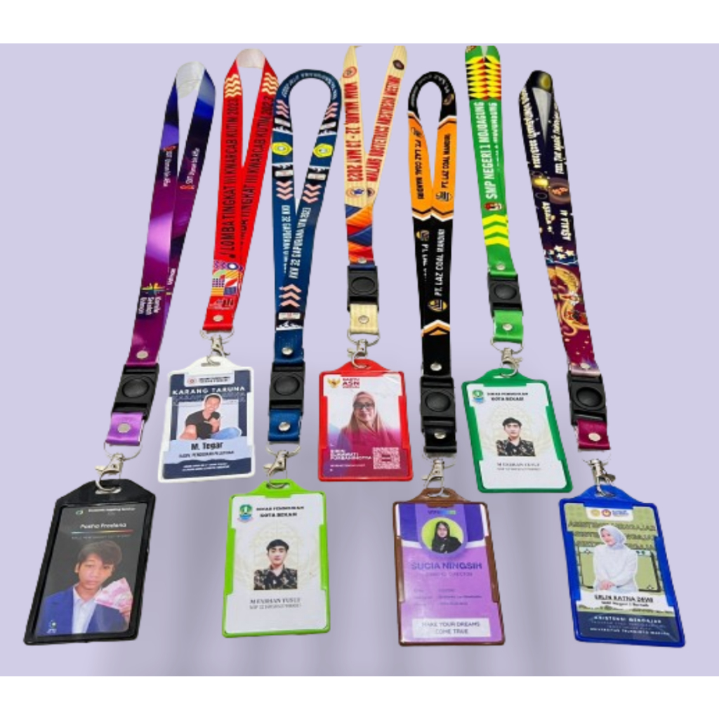 

Paket tali lanyard id cad custom dan casingnya lengkap