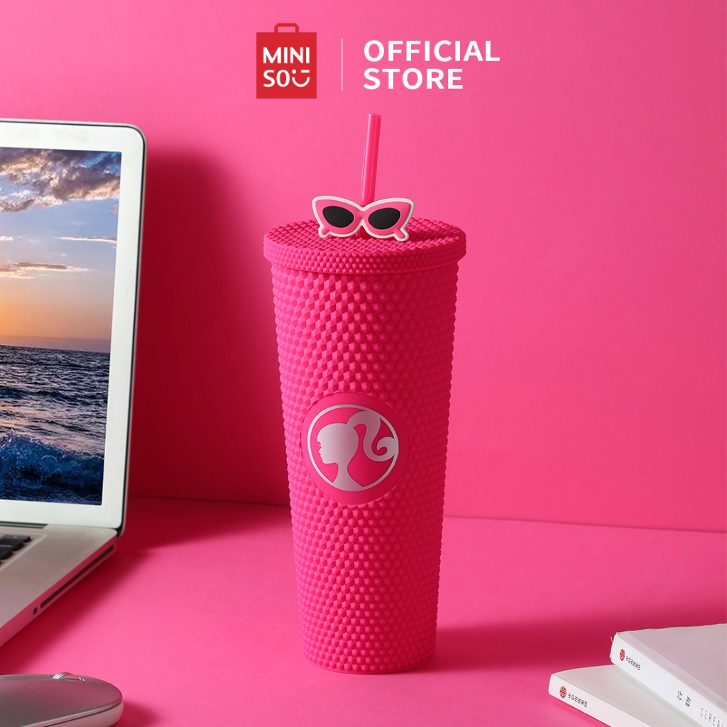 Miniso X Barbie Series Botol Minum Durian Straw Cup 700Ml