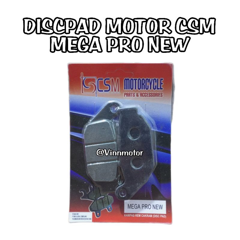 KAMPAS REM CAKRAM (DISCPAD) CSM MOTOR MEGA PRO NEW