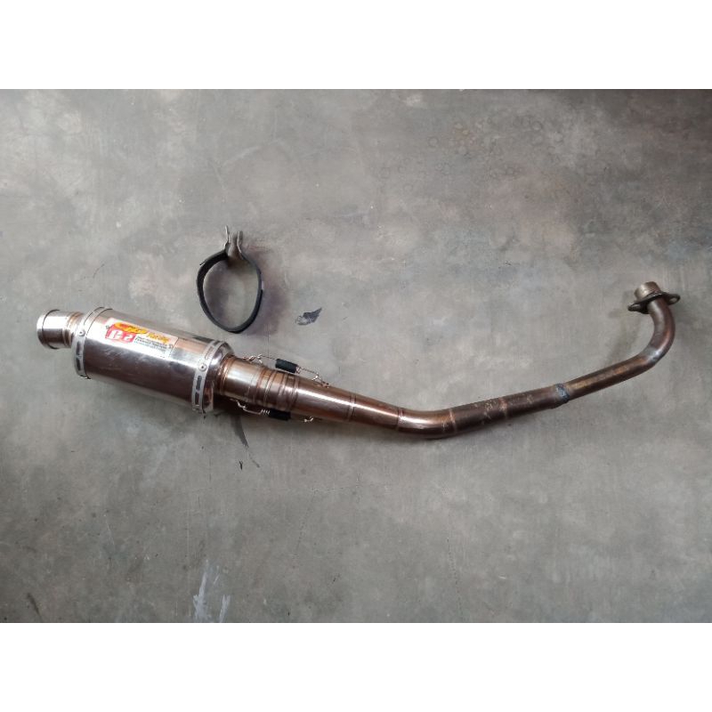 Knalpot Slincer Exhaust CLD Racing Tipe C2 Pnp Bebek 4Tak Trail Gastrack Trial Original Second