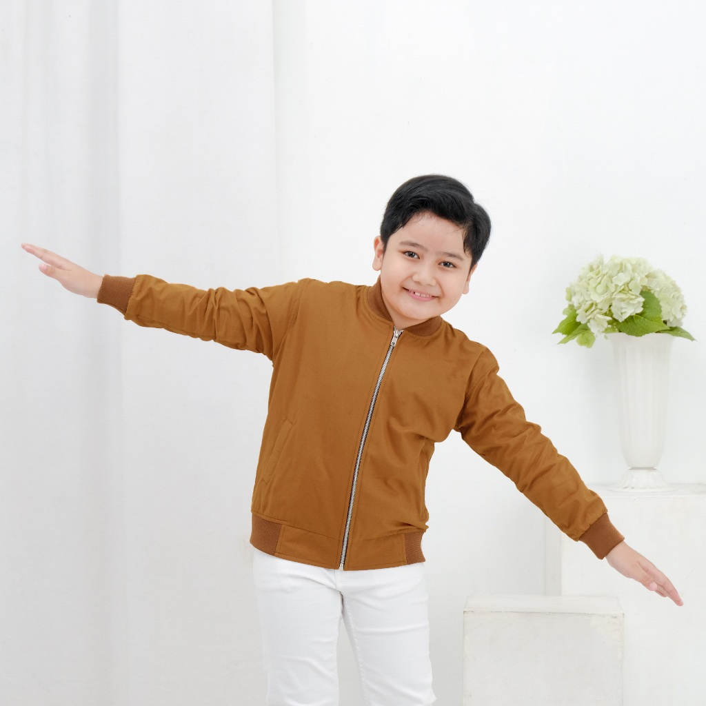 Libra Jaket Bomber Kanvas Anak Laki Laki Umur 2 3 4 5 6 7 8 9 10 11 12 13 Tahun Brofash Keren Kece J